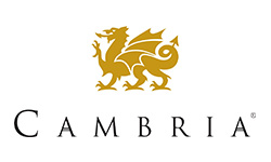 granite countertops wisconsin by Cambria logo